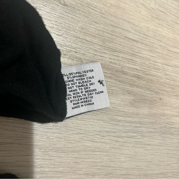 Walter Baker ruched long sleeve top women’s L Black Quiet luxury minimalist - Picture 9 of 12